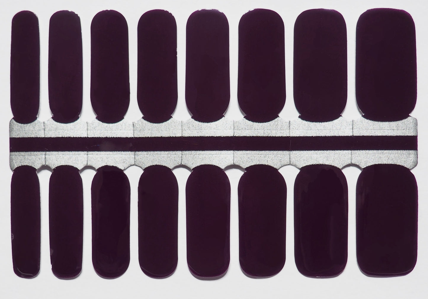 Rich plum purple nail wraps