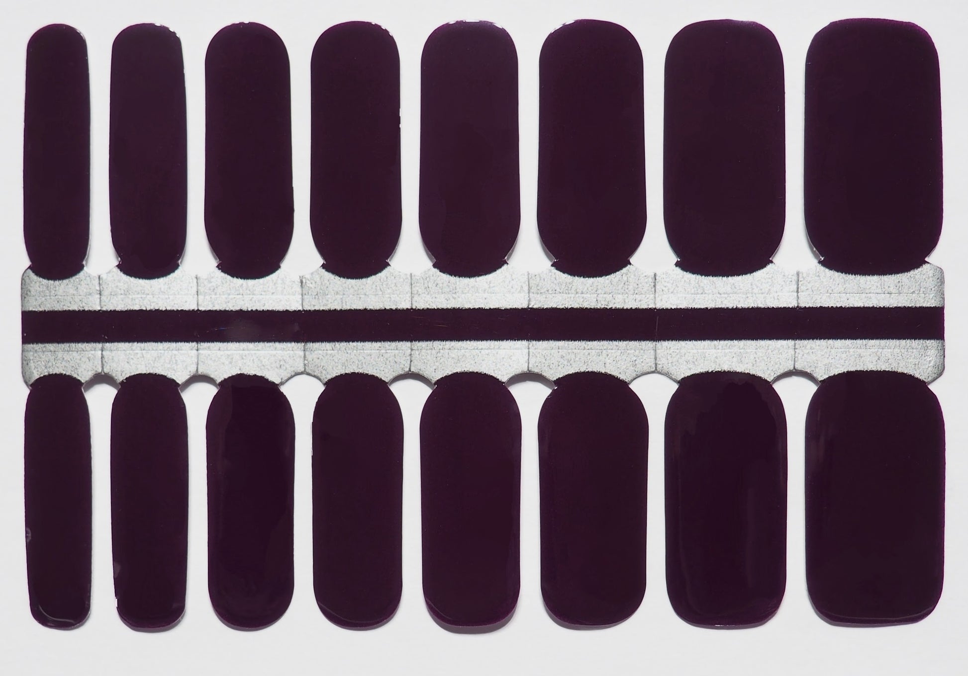 Rich plum purple nail wraps